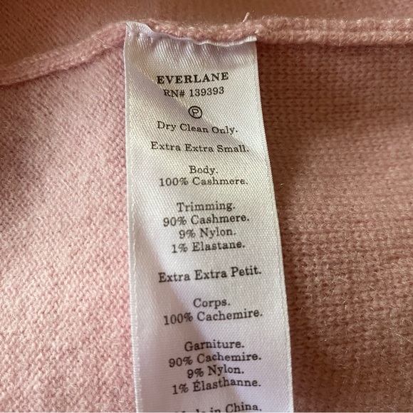 Everlane pure cashmere pale pink hooded sweater - Picture 7 of 7
